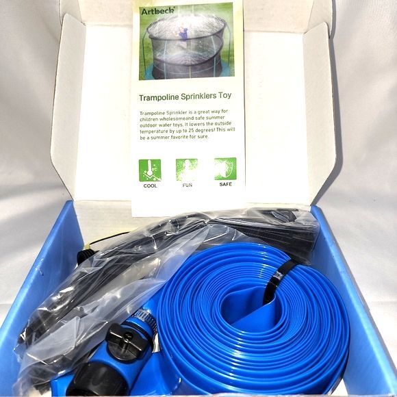 ArtBeck (Amazon) 39ft.Blue Trampoline Sprinkler - Picture 2 of 6